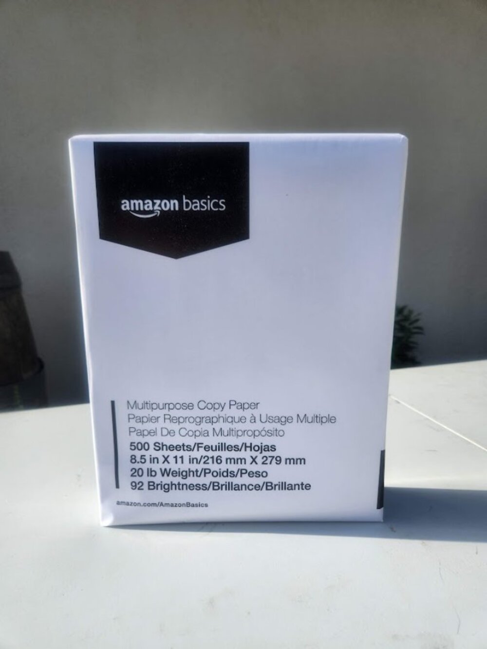 Amazon Office Print Copy Printer Paper 1 Ream 500 Sheets 8.5x11 Inch Letter Size